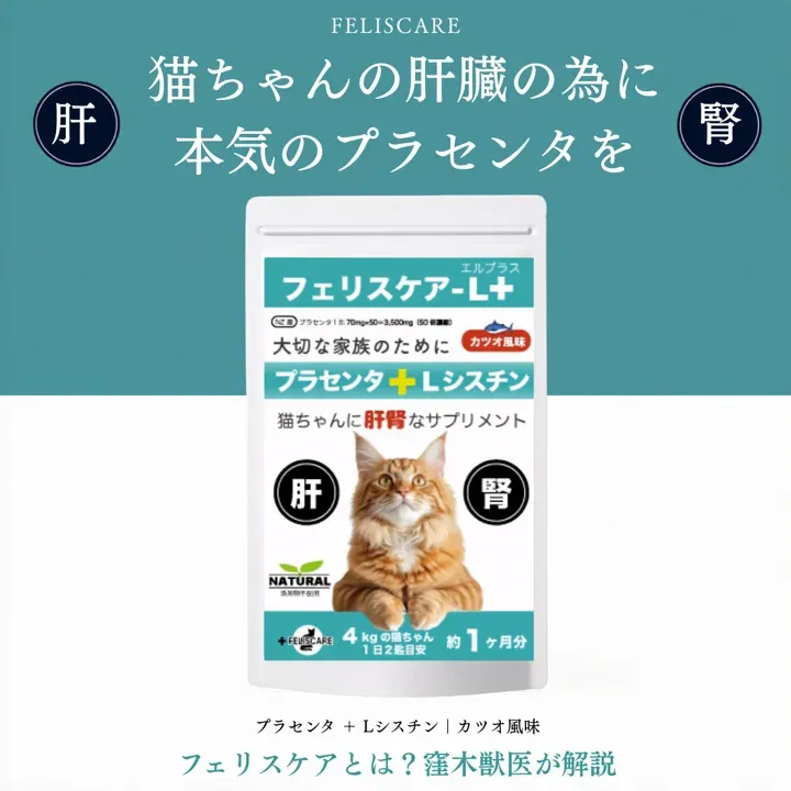 肝臓の数値・毛並み・元気が気になる猫ちゃんへ｜獣医師が処方するプラセンタサプリ フェリスケア